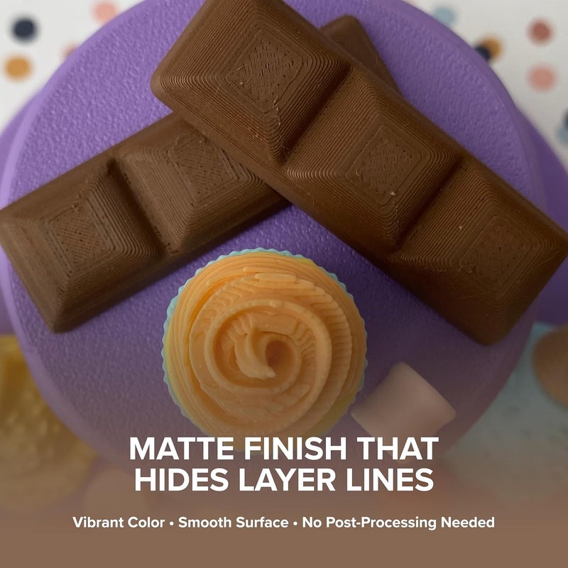 polymaker Panchroma PLA Filament, Matte Earth Brown 1.75mm 3D Printing Filament, 3D Printer PLA Filament, Fit Most FDM 3D Printers, 1kg Spool (2.2lbs) - Image 2